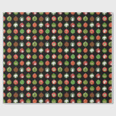 Kerstkerstfeestdagen met kerstfeestdagen cadeaupapier (Vlak)