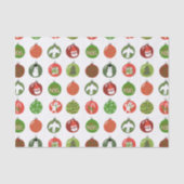 Kerstkerstfeestdagen met kerstfeestdagen tissuepapier (Voorkant)