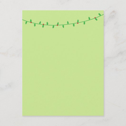 Kerstkerstfeestelijke uitnodigingen van de kerstke (Achterkant)