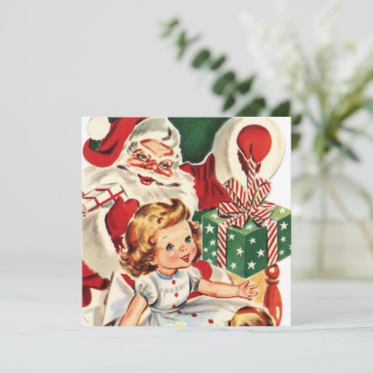 kerstkerstfeestfeest kaart (Staand voorkant)