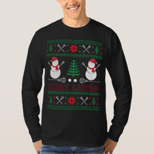 Kerstkerstfeestjes voor Lacrosse Lax-speler T-shirt