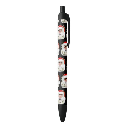 Kerstkerstfeestjes voor zwarte inkt pen (Achterkant (Verticaal))