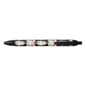 Kerstkerstfeestjes voor zwarte inkt pen (Achterkant)