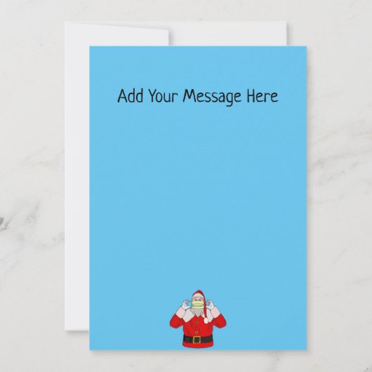 Kerstkerstfeestkaart Kaart (Achterkant)