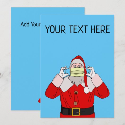 Kerstkerstfeestkaart Kaart (Voorkant / Achterkant)