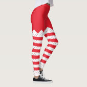 kerstkerstfeeststaven en Stippen Leggings (Rechts)