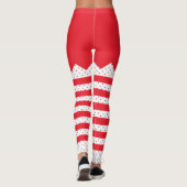kerstkerstfeeststaven en Stippen Leggings (Achterkant)