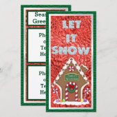 KerstkerstflatKaart in Santa Workshop (Voorkant / Achterkant)