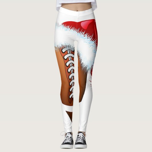 KerstkerstFootball - Koopkerstkerstman - Funny Spo Leggings (Voorkant)