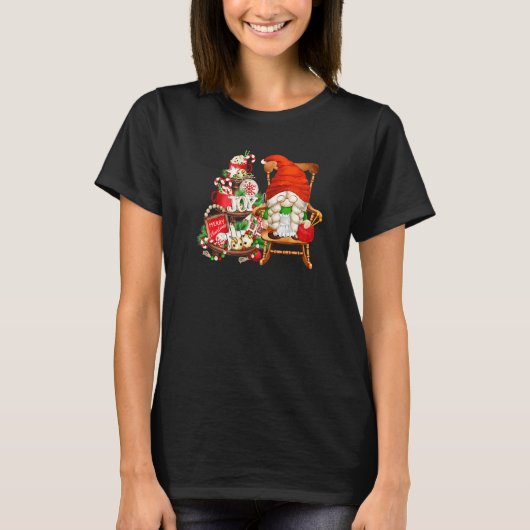 Kerstkerstgeschrokken grootmoeder voor kerstmis me t-shirt (Voorkant)