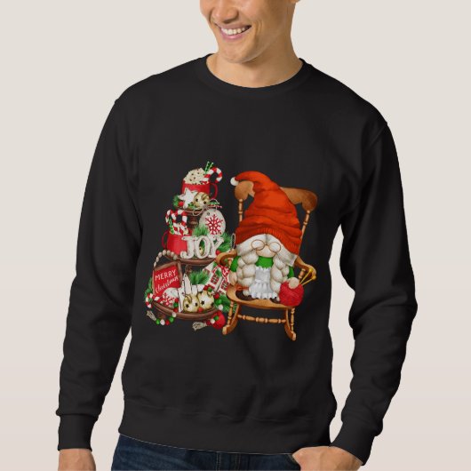 Kerstkerstgeschrokken grootmoeder voor kerstmis me trui (Voorkant)