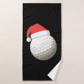 KerstkerstGolf van Santa Hat Badhanddoek (Badhanddoek)