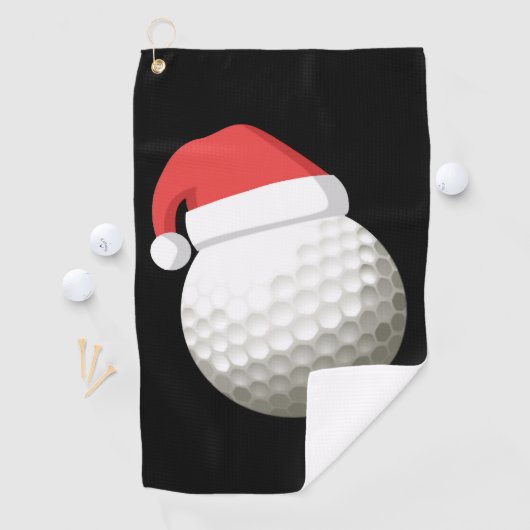 KerstkerstGolf van Santa Hat Golfhanddoek (Insitu)