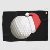 KerstkerstGolf van Santa Hat Golfhanddoek (Horizontaal)