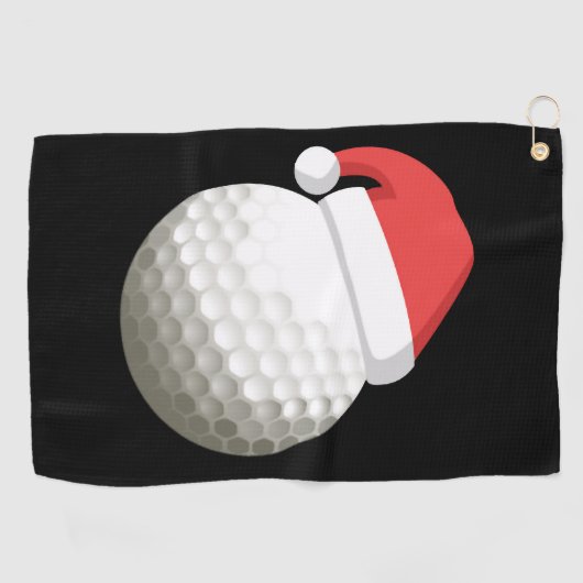 KerstkerstGolf van Santa Hat Golfhanddoek (Horizontaal)