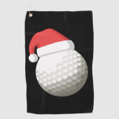 KerstkerstGolf van Santa Hat Golfhanddoek (Voorkant)