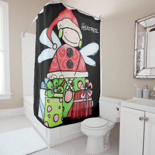 Kerstkerstgordijn Douchegordijn (In situ)