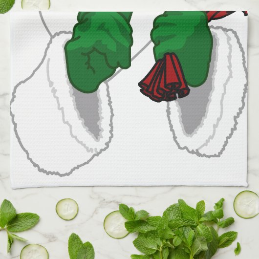 Kerstkersthanddoeken Aangepaste feestdagen Tea Tow Theedoek (Gevouwen)