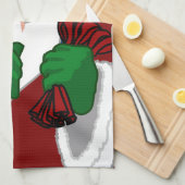 Kerstkersthanddoeken Aangepaste feestdagen Tea Tow Theedoek (Quarter Fold)