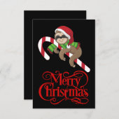 Kerstkerstkaart Bedankkaart (Voorkant / Achterkant)