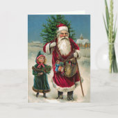 Kerstkerstkaart Feestdagen Kaart (Voorkant)