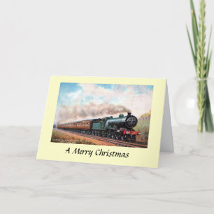 KerstkerstKaart - GNR-trein Feestdagen Kaart