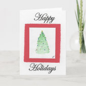 kerstkerstkaart kaart (Voorkant)