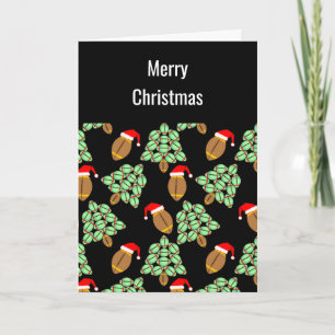 Kerstkerstkaart met Football Bedankkaart