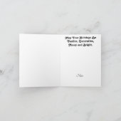 Kerstkerstkaart voor bouwarbeiders kaart (Binnen)