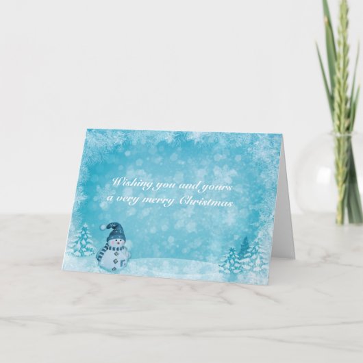 Kerstkerstkaartje Kaart (Voorkant)