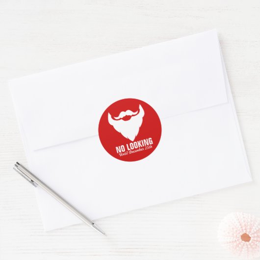 Kerstkerstkerstbaard ziet geen rode sticker (Envelop)