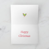 Kerstkerstkerstbeker Funny Festive Hen Humor Kaart (Binnen)