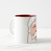 Kerstkerstkerstbeker met kerstkerstkerstbeker voor tweekleurige koffiemok (Voorkant links)