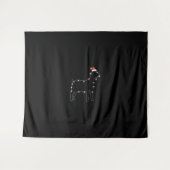 Kerstkerstkerstbeker met lichte dunnedarmgeit wandkleed (Voorkant (horizontaal))