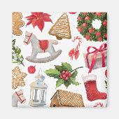 kerstkerstkerstbekers op maat magneet (Voorkant)