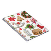 kerstkerstkerstbekers op maat notitieboek (Rechterzijde)