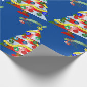 Kerstkerstkerstboom Cadeaupapier (Hoek)