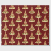 Kerstkerstkerstboom Cadeaupapier (Vlak)