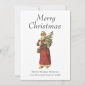 kerstkerstkerstboom feestdagenkaart (Voorkant)