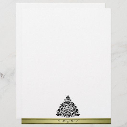 Kerstkerstkerstboom met briefterhead (Voorkant / Achterkant)