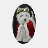 Kerstkerstkerstboomkankerornament Santa Keramisch Ornament (Rechts)