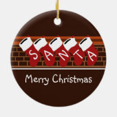 Kerstkerstkerstboomkerstversiering voor kerstkerst keramisch ornament (Achterkant)