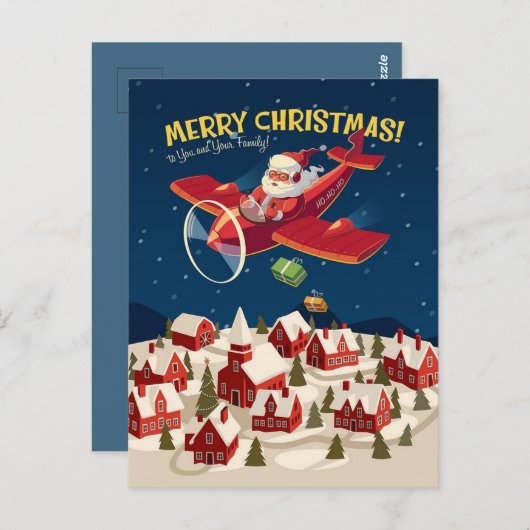 Kerstkerstkerstbriefkaart Briefkaart (Voorkant / Achterkant)