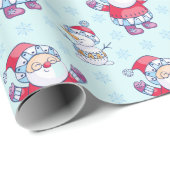 kerstkerstkerstcadeaupatroon voor kinderen cadeaupapier (Rol Hoek)