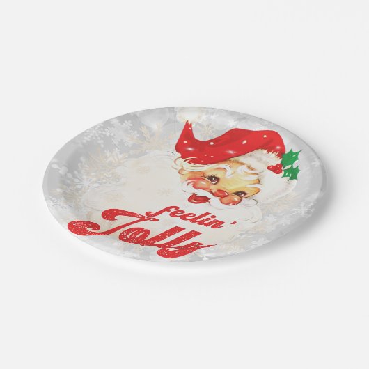 kerstkerstkerstcadeaus Jolly Papieren Bordje (Gekanteld)