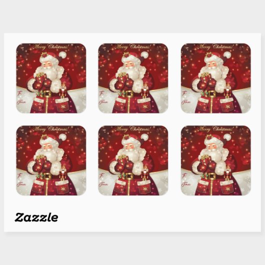 Kerstkerstkerstcadeautjes Labels stickers (Vel)