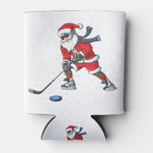 kerstkerstkerstcadeautjes met ijshockey, kinder jo blikjeskoeler (Voorkant)