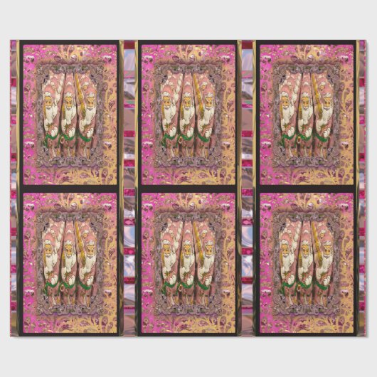  kerstkerstkerstcadeautjes van 30 x 6 inch cadeaupapier (Vlak)