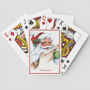 kerstkerstkerstfeestdag cadeaulijst op maat pokerkaarten