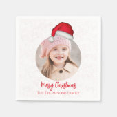 Kerstkerstkerstfeestdag Eenvoudig groots Pet Servet (Voorkant)